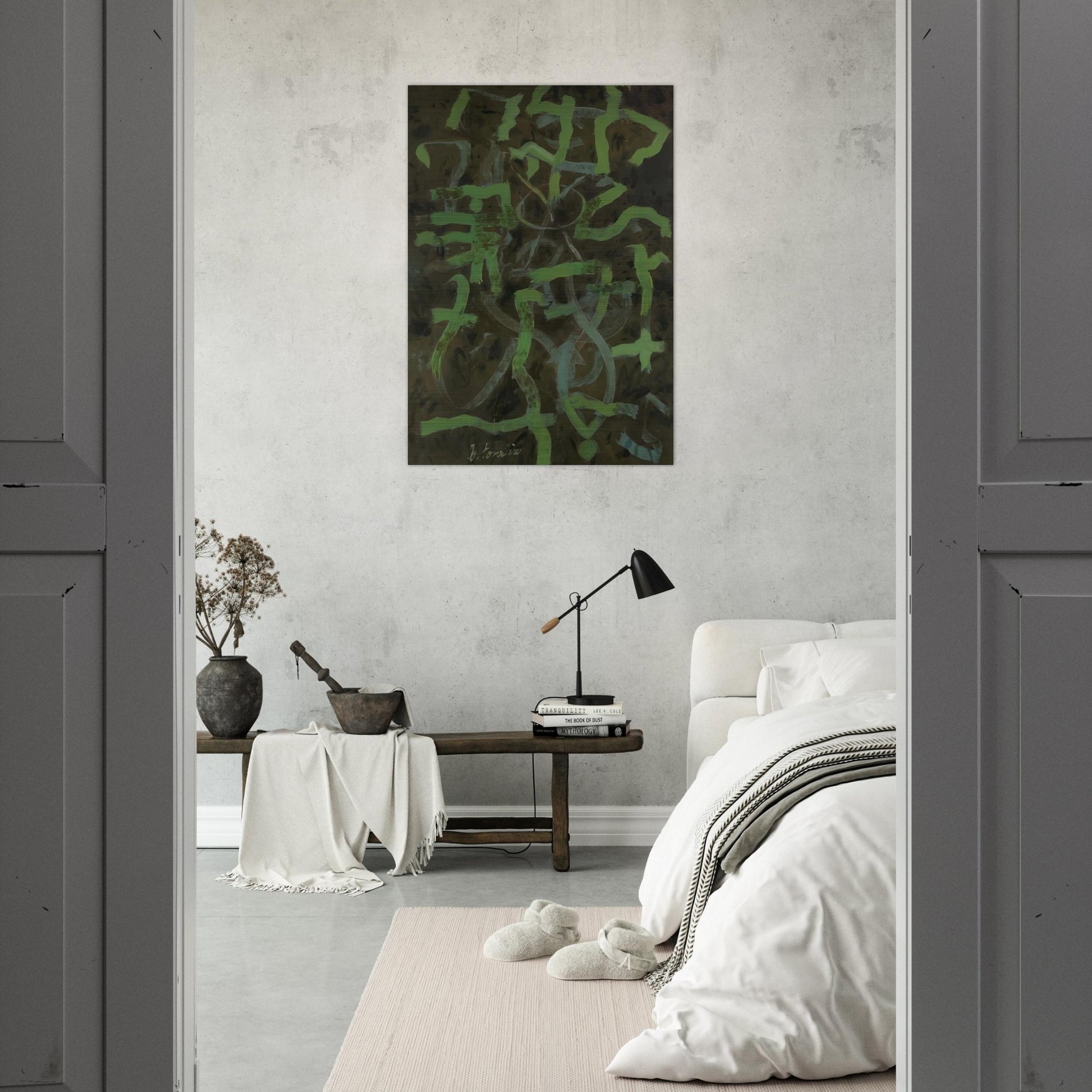 Green - 1948 - Bradley Walker Tomlin Brushed Aluminum Print - 70x100 cm / 28x40 inches | Bradley Walker Tomlin Aluminum Print | Bradley Walker Tomlin Prints