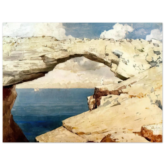 Winslow Homer - GLASS WINDOWS BAHAMAS 1885  75x100 cm / 30x40inches Fine Art Poster
