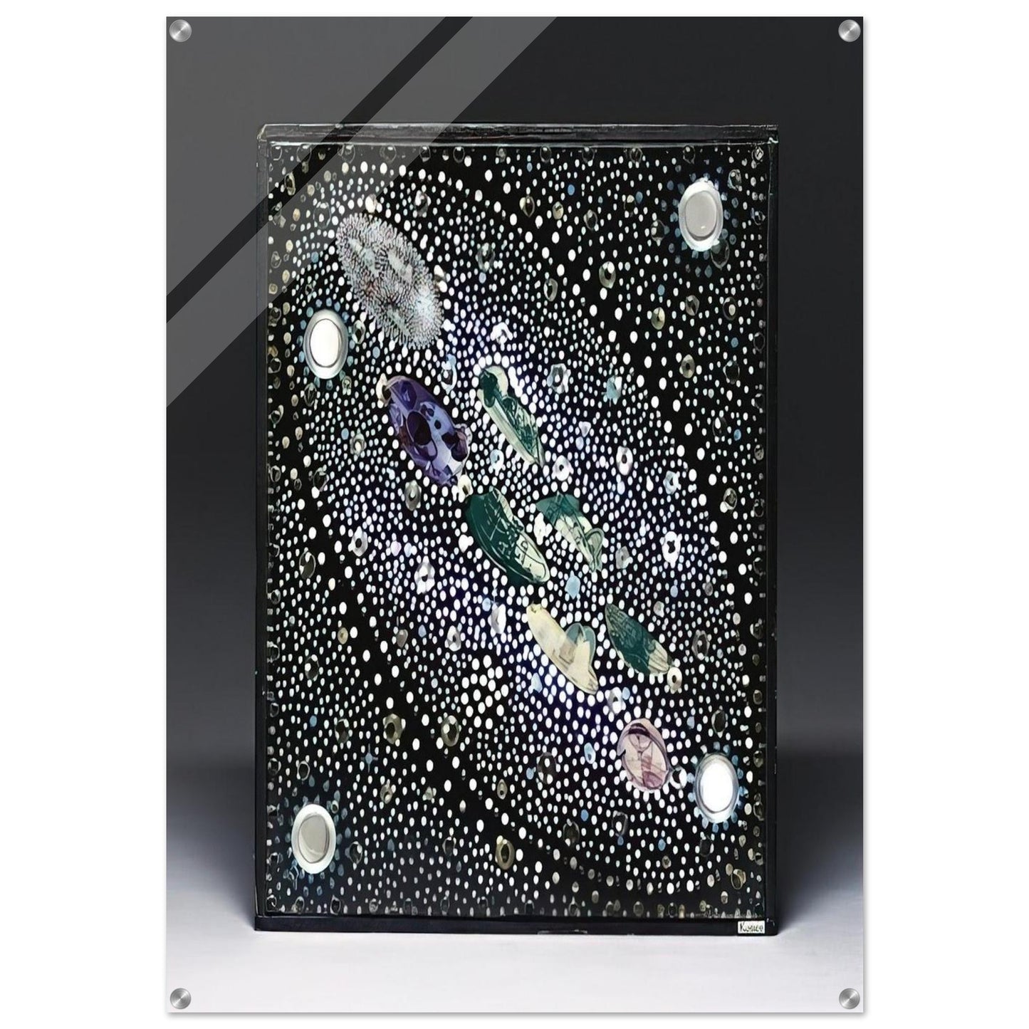 Constelación y Hábitat Hidroespacial - 1980 - Gyula Kosice Acrylic Print - 70x100 cm / 28x40″ inches | Gyula Kosice Wall Art | Gyula Kosice Prints