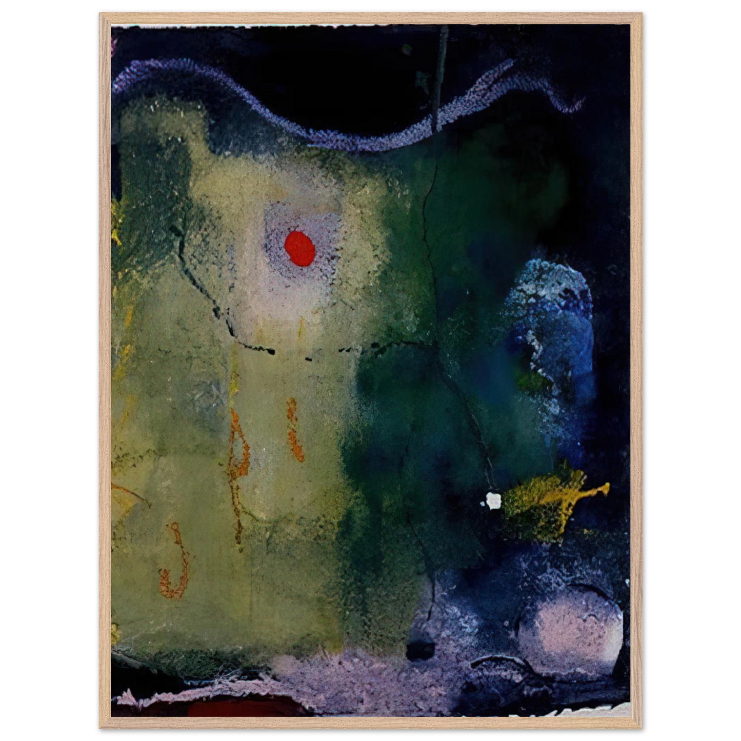 Helen Frankenthaler - The Other Side of the Moon - 1995 Wall art - 50x70 cm / 20x28 inches - Fine Art Poster-canvas - -