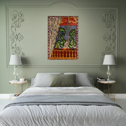 BOUQUET OF DAHLIAS AND WHITE BOOK 1923 - Henri Matisse Brushed Aluminum Print - 70x100 cm / 28x40 inches | Henri Matisse Aluminum Print | Henri Matisse Prints