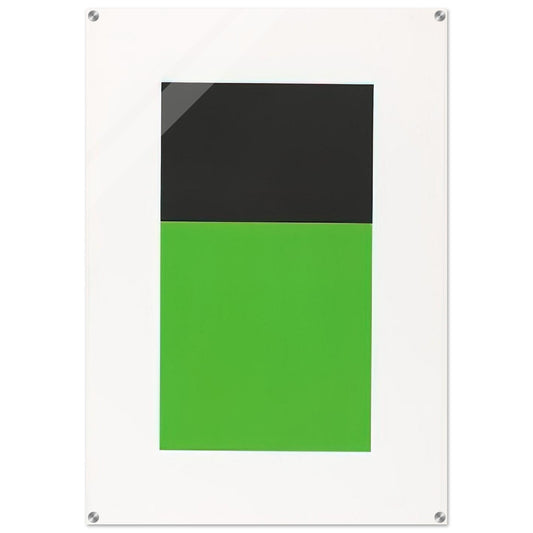 Black-Green from the Series of Ten Lithographs - Ellsworth Kelly Acrylic Print - 70x100 cm / 28x40″ inches
