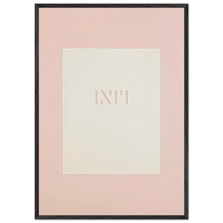Lettera di un convalescente - 1976 - Antonio Calderara 70x100 cm / 28x40 inches Framed Art Print – Black Wooden Frame
