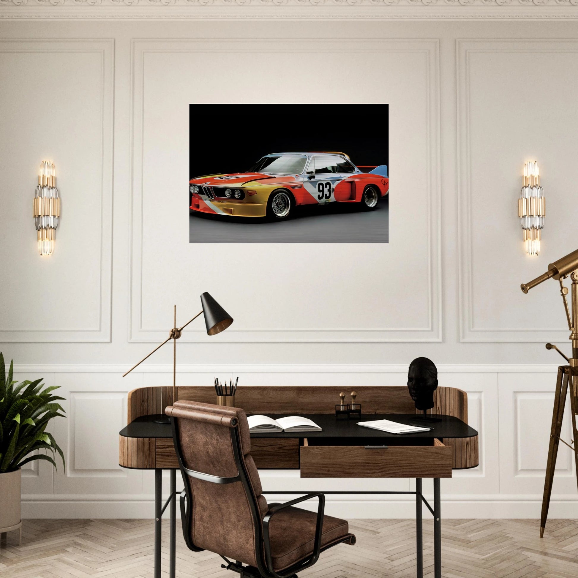 ART CAR 1975 - Alexander Calder Brushed Aluminum Print - 70x100 cm / 28x40 inches | Alexander Calder Aluminum Print | Alexander Calder Prints