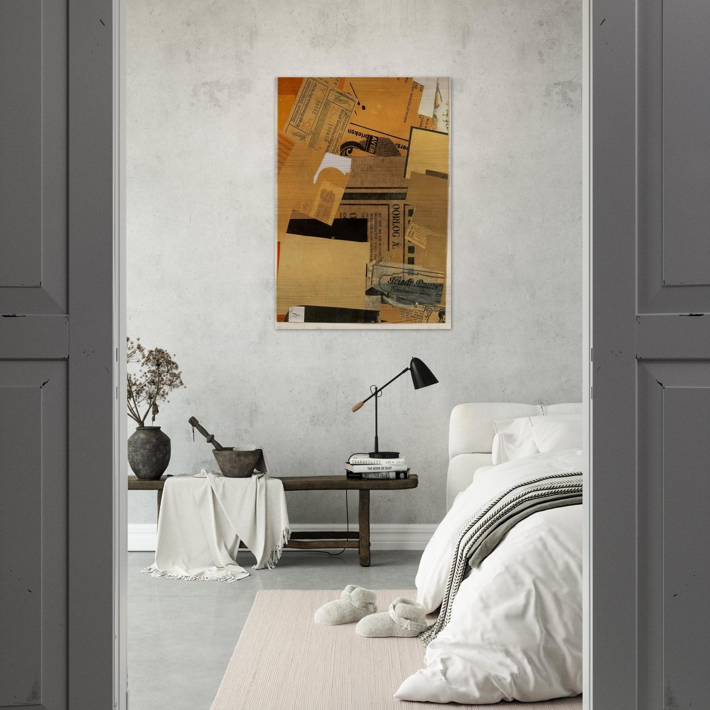 OORLOG 1930 - Kurt Schwitters Brushed Aluminum Print - 70x100 cm / 28x40 inches | Kurt Schwitters Aluminum Print | Kurt Schwitters Prints
