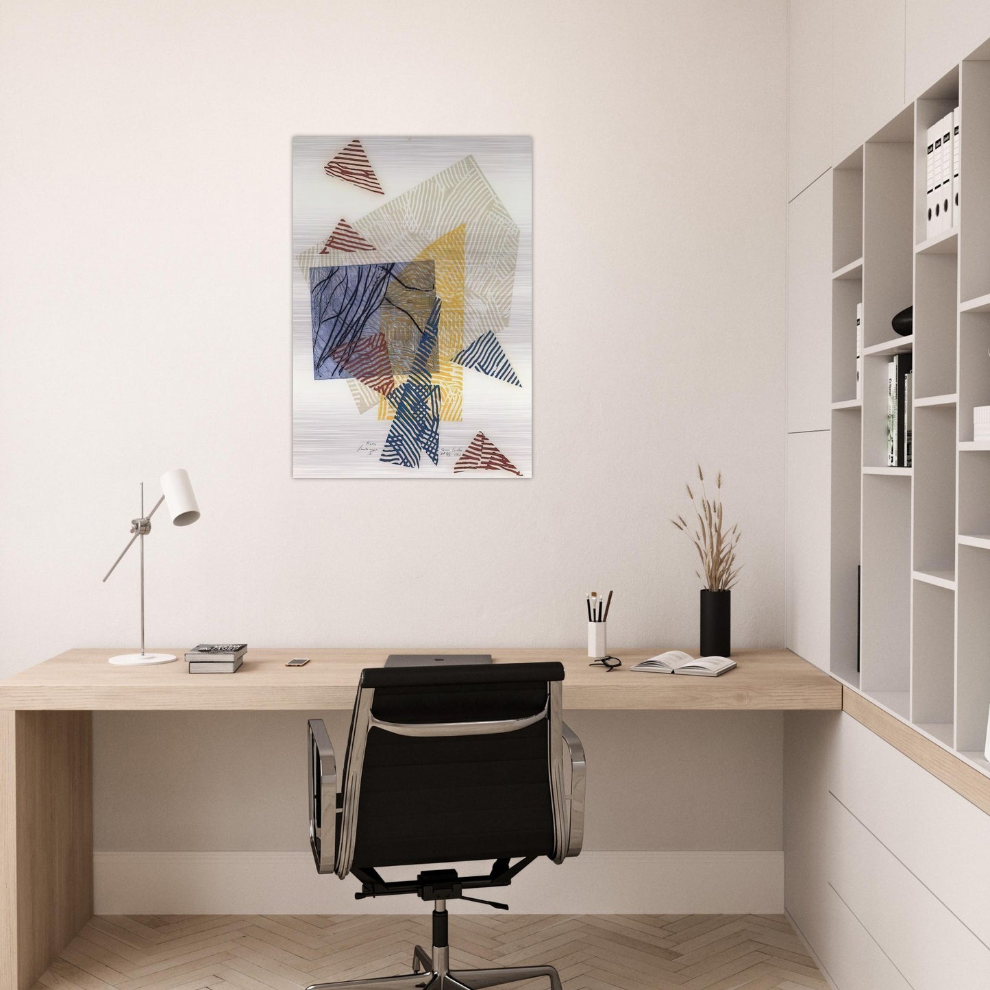 Buoy Landscape II - Sam Gilliam Brushed Aluminum Print - 70x100 cm / 28x40 inches | Sam Gilliam Aluminum Print | Sam Gilliam Prints