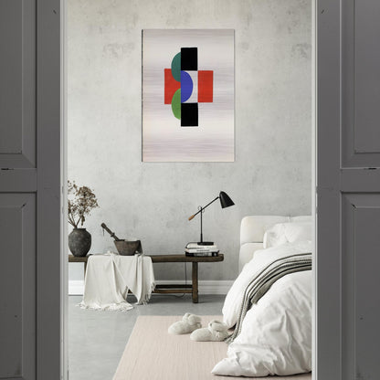 UNTITLED GOUACHE ILLUSTRATION FOR TRISTAN TZARA S LE FRUIT PERMIS 1956 - Sonia Delaunay Brushed Aluminum Print - 70x100 cm / 28x40 inches | Sonia Delaunay Aluminum Print | Sonia Delaunay Prints
