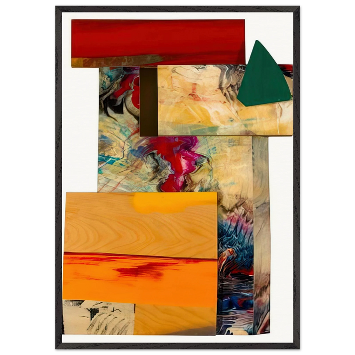 Rubiyat - Sam Gilliam 70x100 cm / 28x40 inches Framed Art Print – Black Wooden Frame
