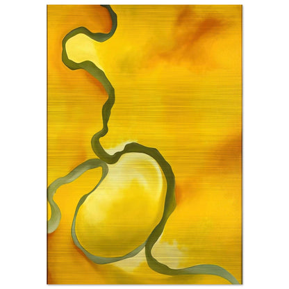 Green, Yellow and Orange - Georgia O'Keeffe Brushed Aluminum Print - 70x100 cm / 28x40 inches | Georgia O'Keeffe Aluminum Print | Georgia O'Keeffe Prints