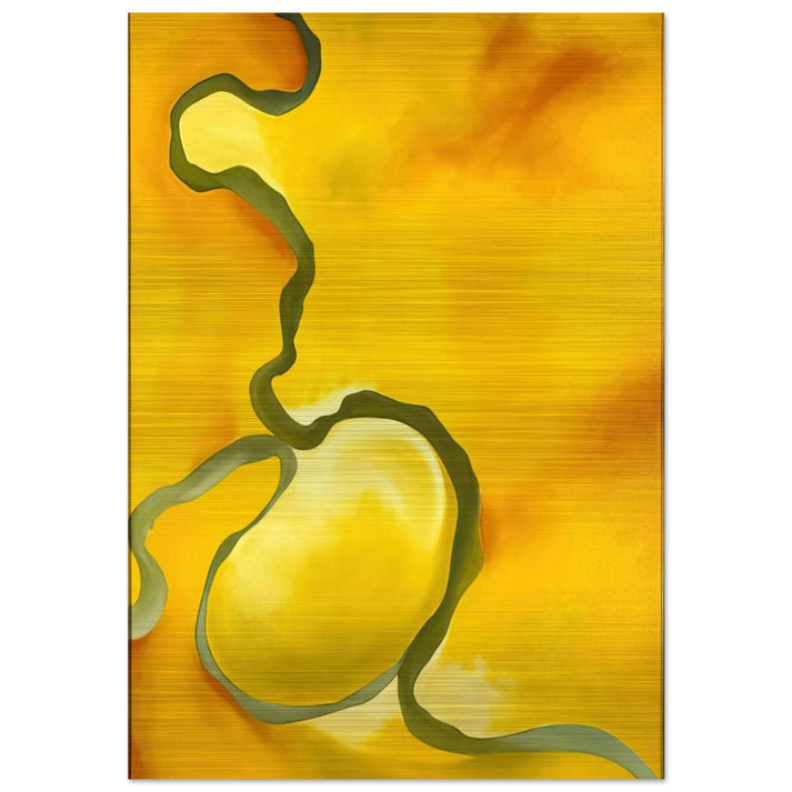 Green, Yellow and Orange - Georgia O'Keeffe Brushed Aluminum Print - 70x100 cm / 28x40 inches | Georgia O'Keeffe Aluminum Print | Georgia O'Keeffe Prints