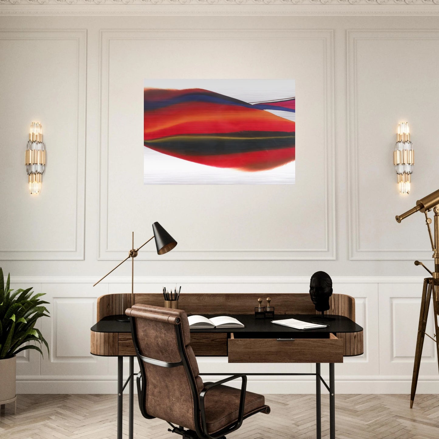 Phenomena Lands End - Paul Jenkins Brushed Aluminum Print - 70x100 cm / 28x40 inches | Paul Jenkins Aluminum Print | Paul Jenkins Prints