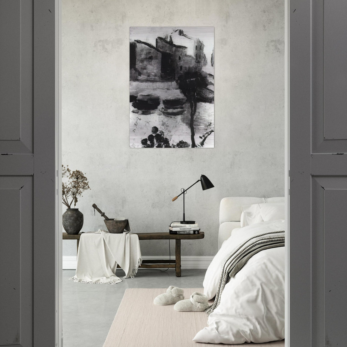 LLANE BEACH CADAQUES - Salvador Dali Brushed Aluminum Print - 70x100 cm / 28x40 inches | Salvador Dali Aluminum Print | Salvador Dali Prints