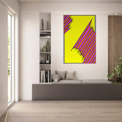 Crossover - 1972 - Nicholas Krushenick Art Prints - 100x150 cm / 40x60″ inches | Nicholas Krushenick Poster | Nicholas Krushenick Prints