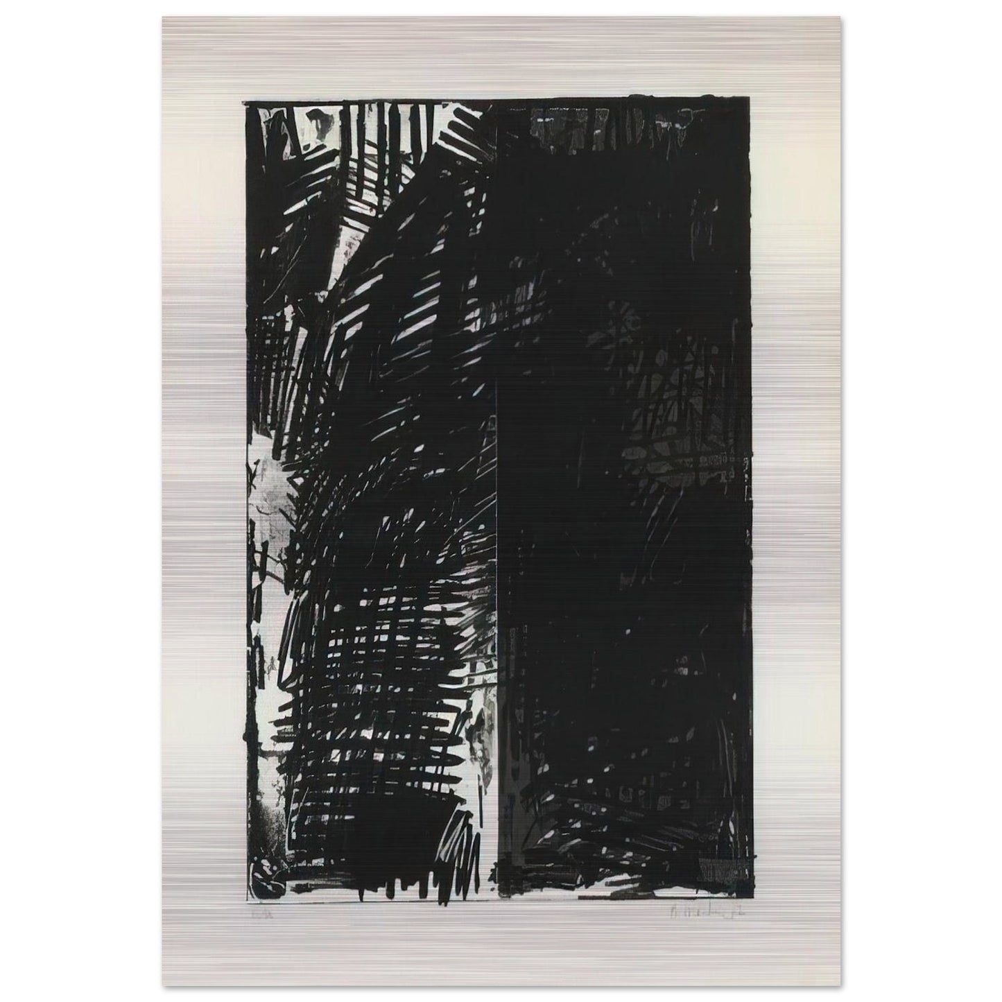 Untitled Press Series - 1972 - Brice Marden Brushed Aluminum Print - 70x100 cm / 28x40 inches | Brice Marden Aluminum Print | Brice Marden Prints