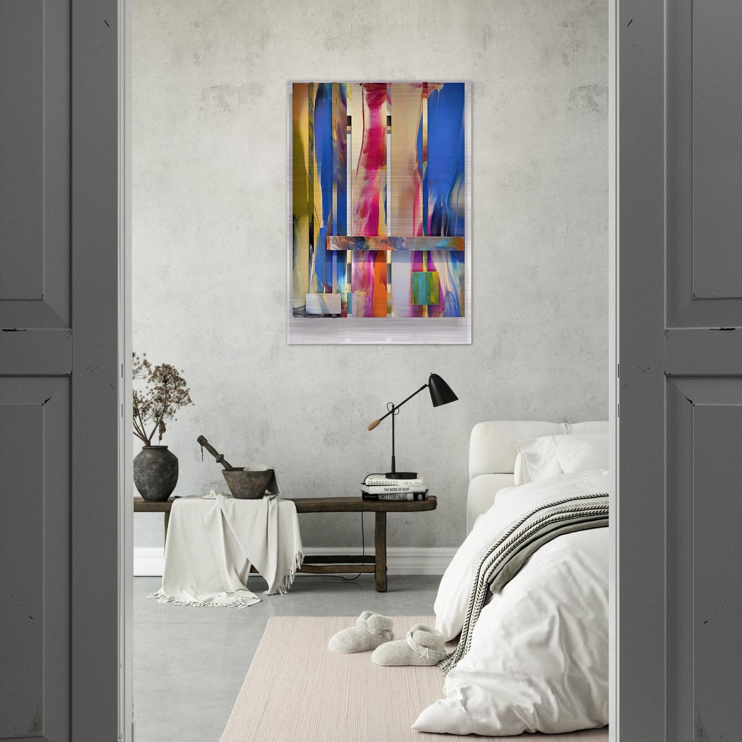 Wide - Sam Gilliam Brushed Aluminum Print - 70x100 cm / 28x40 inches | Sam Gilliam Aluminum Print | Sam Gilliam Prints