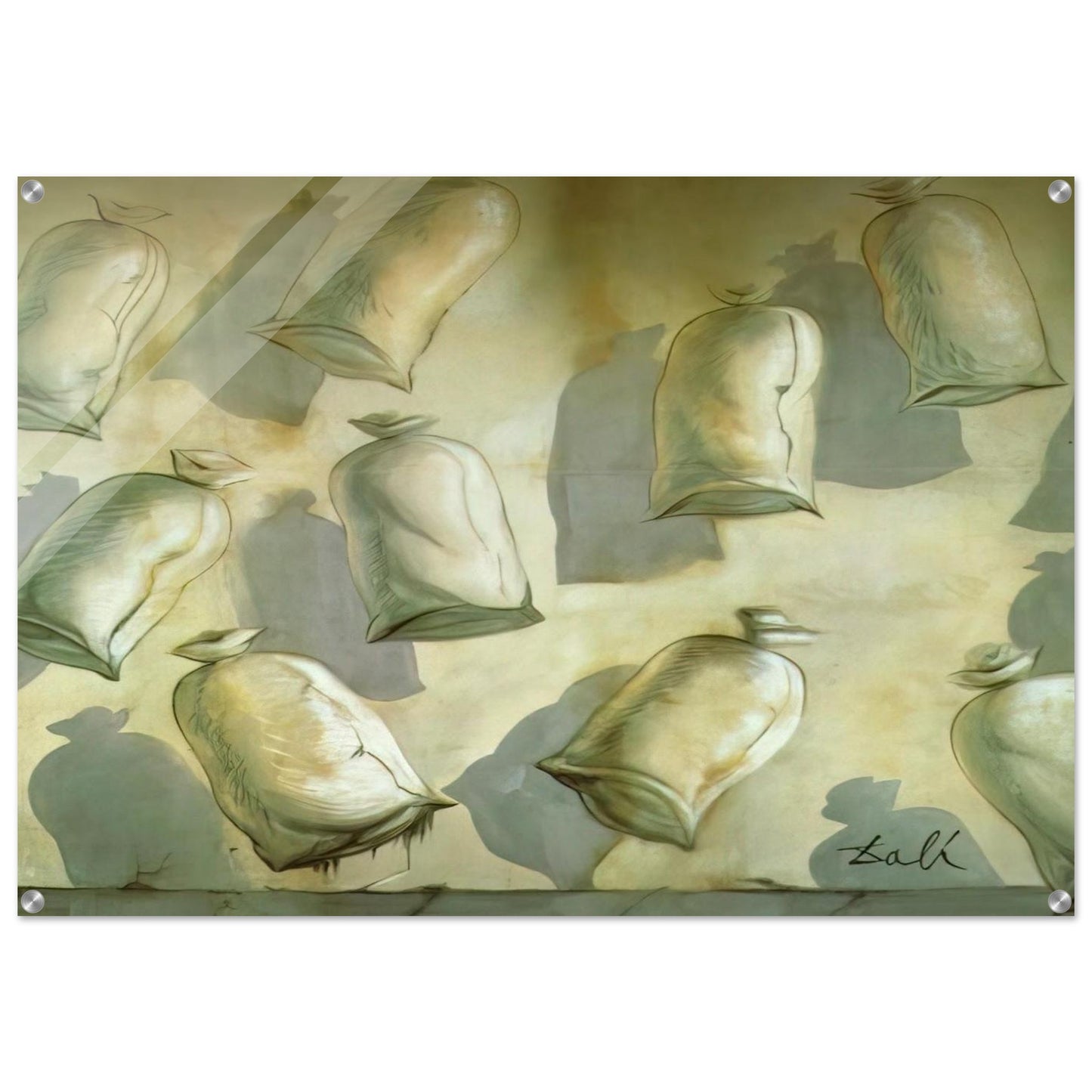 SET DESIGN FOR THE BALLET LOS SACOS DEL MOLINERO 2 - Salvador Dali Acrylic Print - 70x100 cm / 28x40″ inches | Salvador Dali Wall Art | Salvador Dali Prints