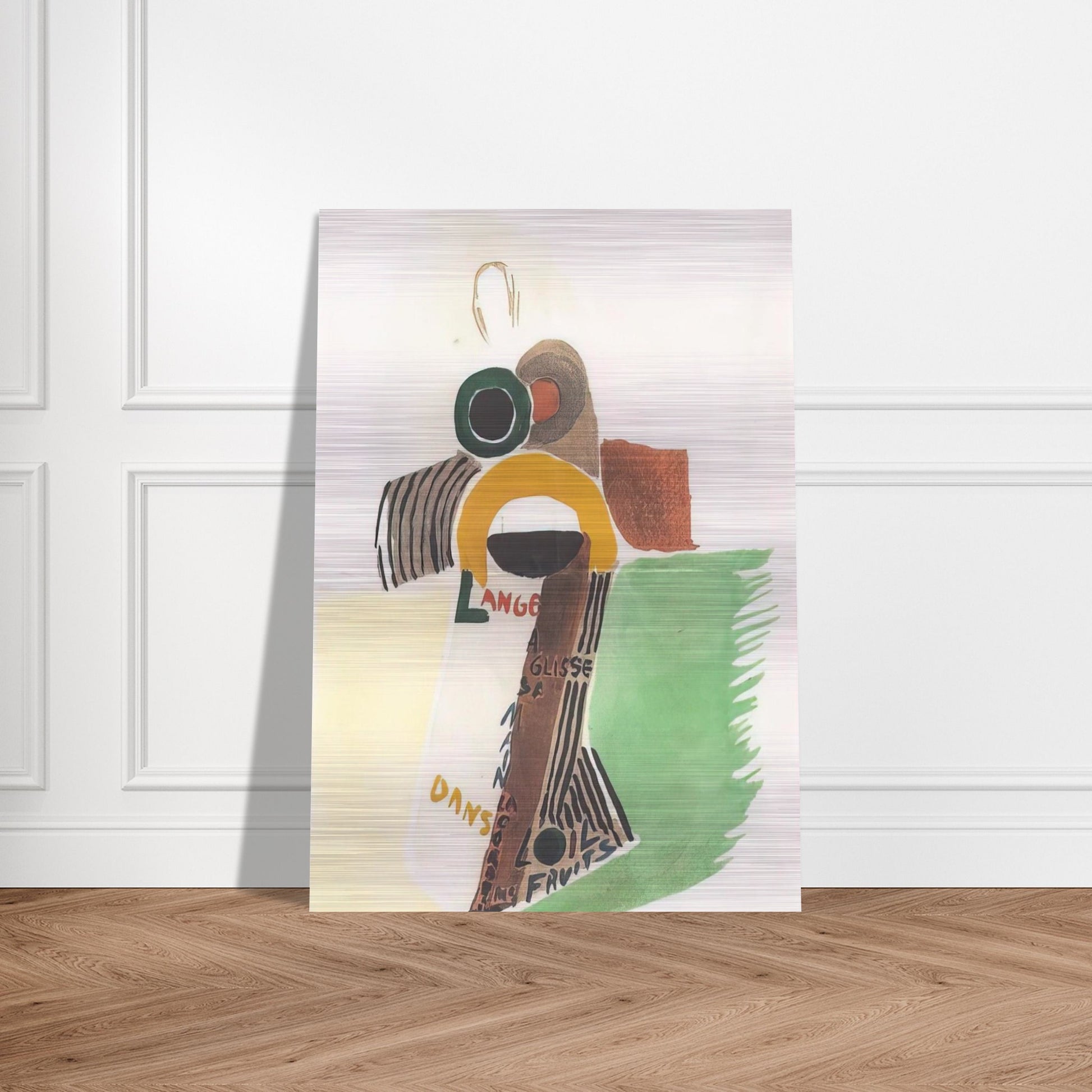 ROBE POEME L ANGE A GLISSE 1922 - Sonia Delaunay Brushed Aluminum Print - 70x100 cm / 28x40 inches | Sonia Delaunay Aluminum Print | Sonia Delaunay Prints