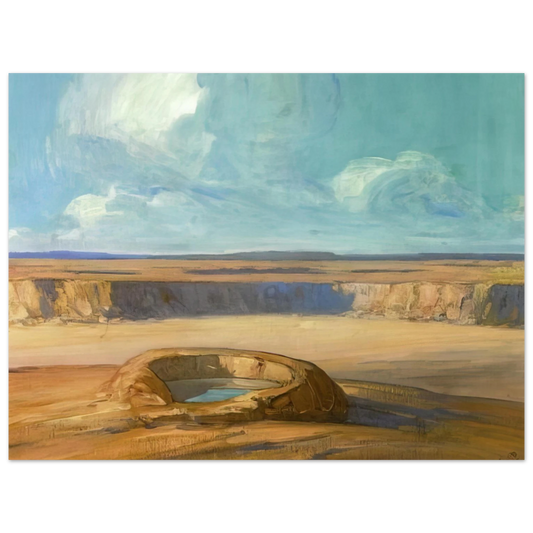 Xavier Martinez - The Waterhole - Tonalism  75x100 cm / 30x40inches Fine Art Poster