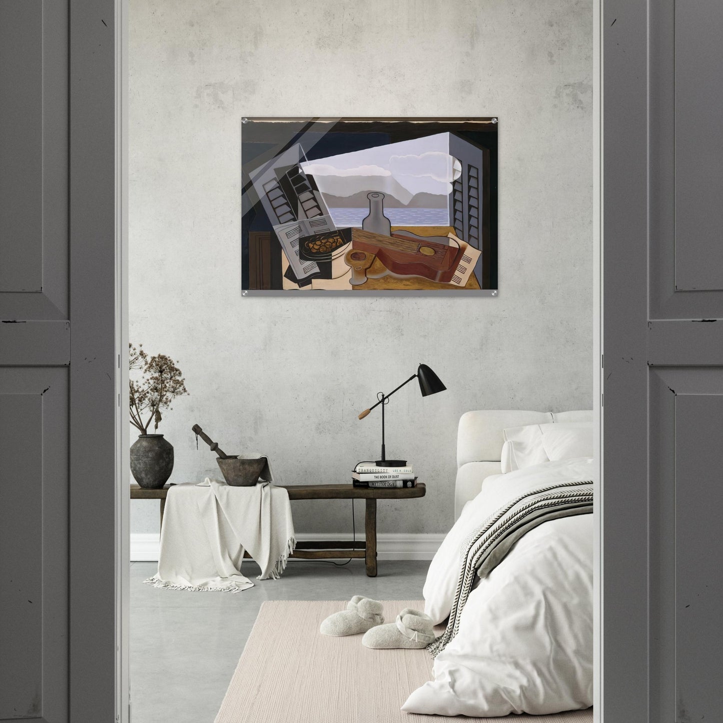 THE OPEN WINDOW 1921 - Juan Gris Acrylic Print - 70x100 cm / 28x40″ inches