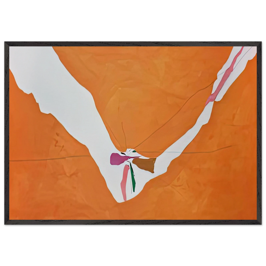 Chairman of the Board 1971- - Helen Frankenthaler 70x100 cm / 28x40 inches Framed Art Print – Black Wooden Frame