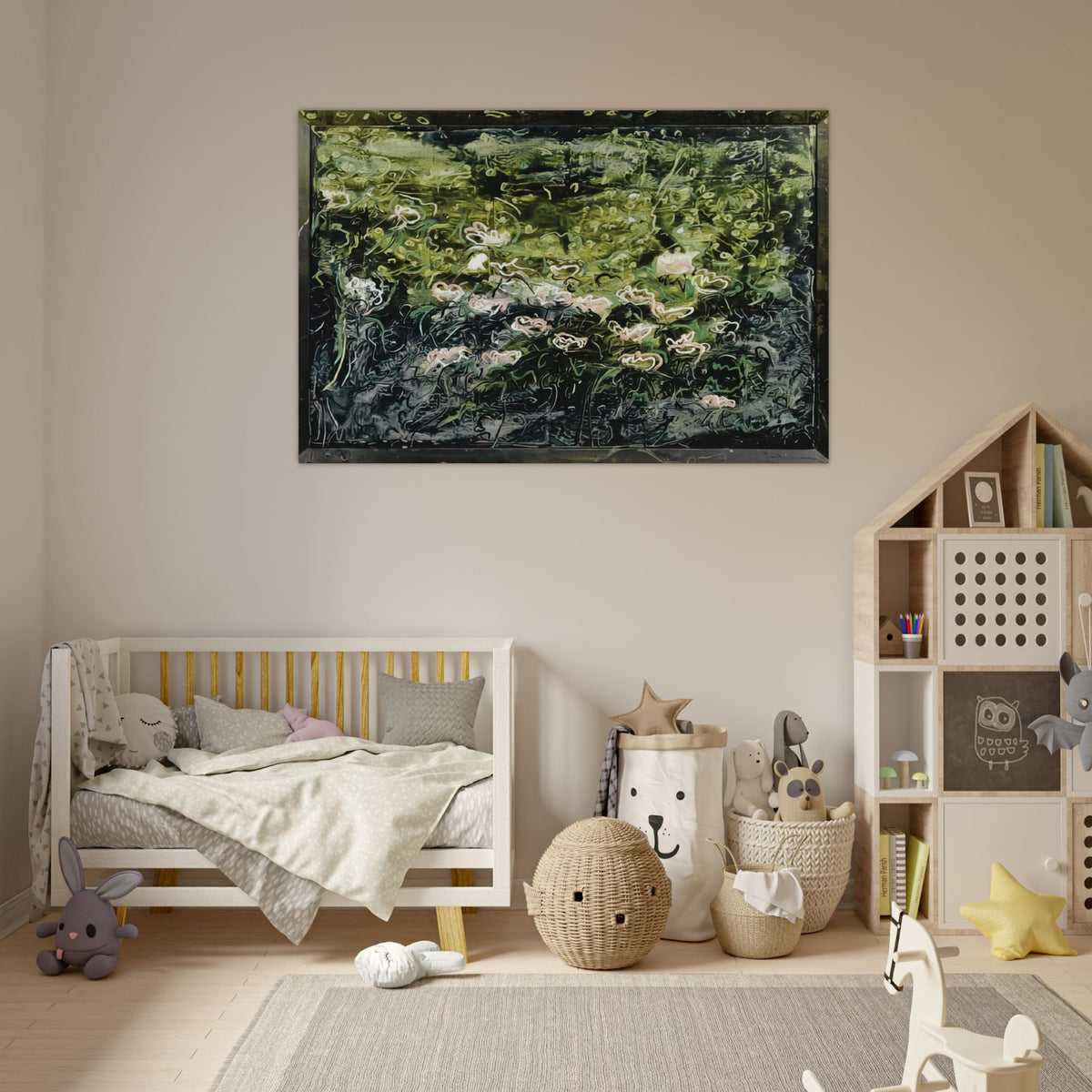 Acquatico - Art Informel - Mario Schifano Art Prints - 100x150 cm / 40x60″ inches | Mario Schifano Poster | Mario Schifano Prints