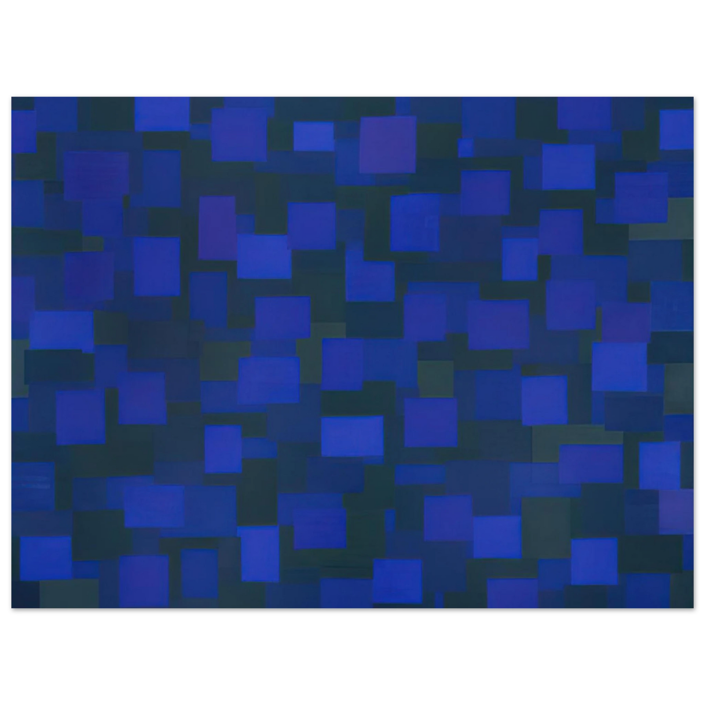 Ad Reinhardt - Number 88 Blue - 1950  75x100 cm / 30x40inches Fine Art Poster