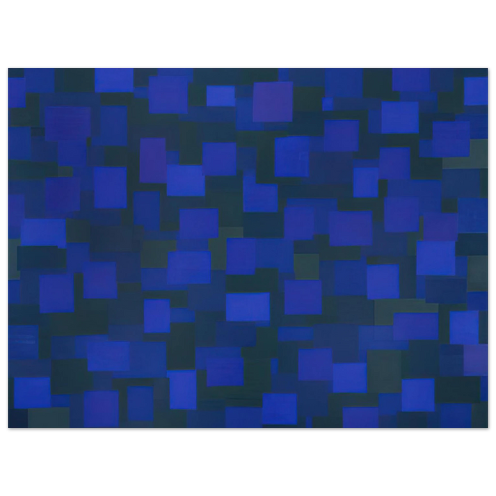 Ad Reinhardt - Number 88 Blue - 1950  75x100 cm / 30x40inches Fine Art Poster