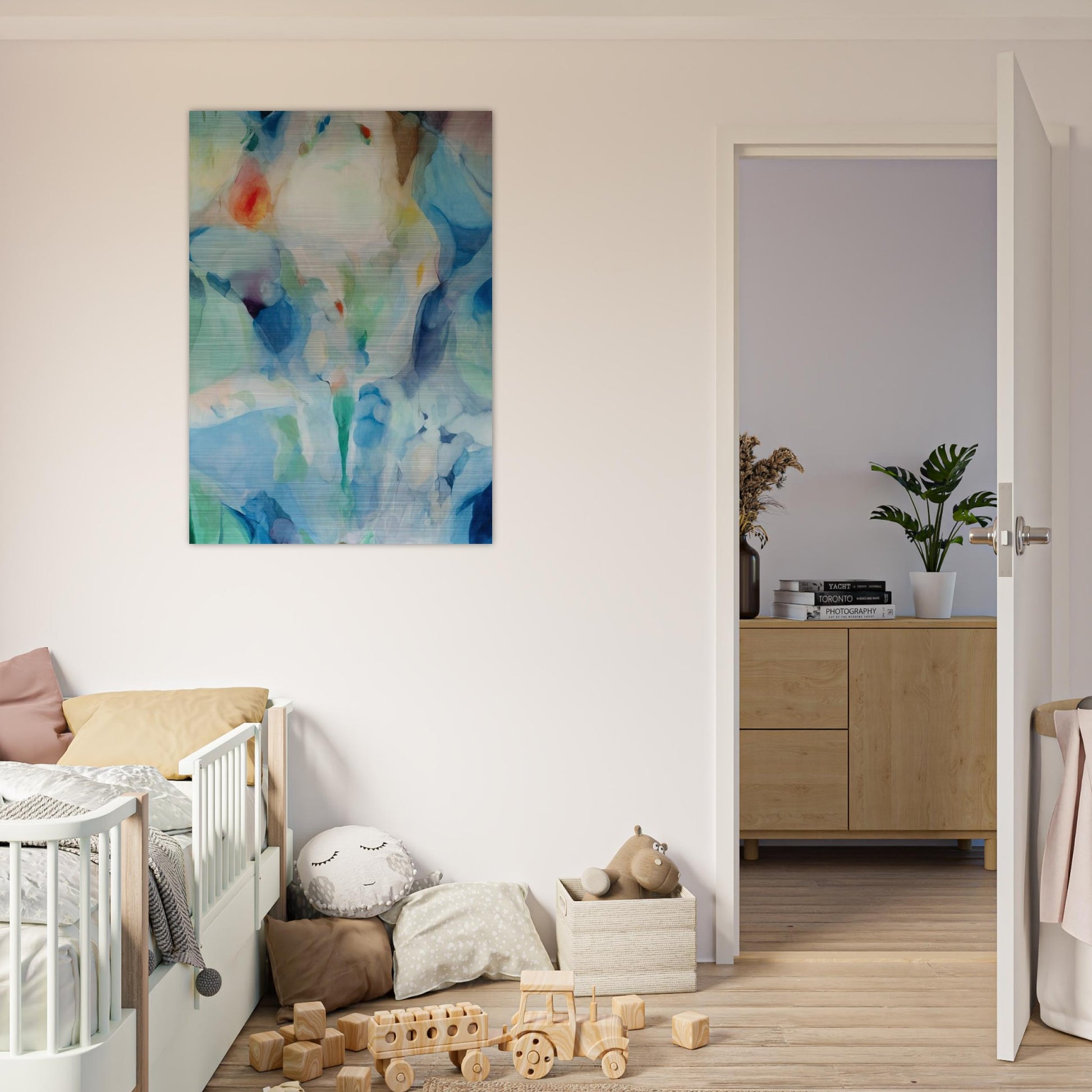 Before Songs - Alice Baber Brushed Aluminum Print - 70x100 cm / 28x40 inches | Alice Baber Aluminum Print | Alice Baber Prints