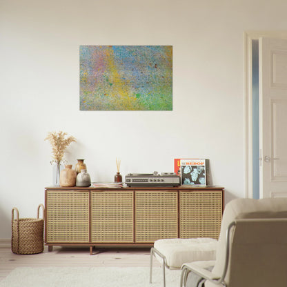 Milky Way - 1966 - Walasse Ting Brushed Aluminum Print - 70x100 cm / 28x40 inches | Walasse Ting Aluminum Print | Walasse Ting Prints