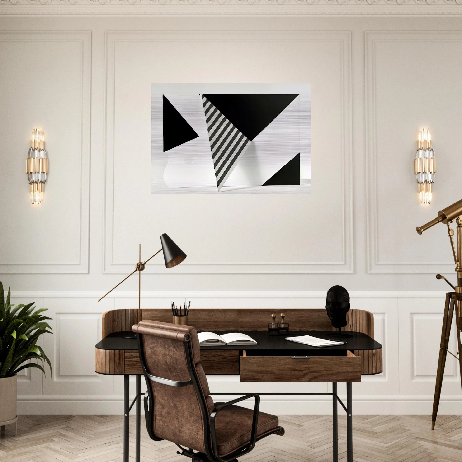 Untitled - 2009 - Omar Rayo Brushed Aluminum Print - 70x100 cm / 28x40 inches | Omar Rayo Aluminum Print | Omar Rayo Prints