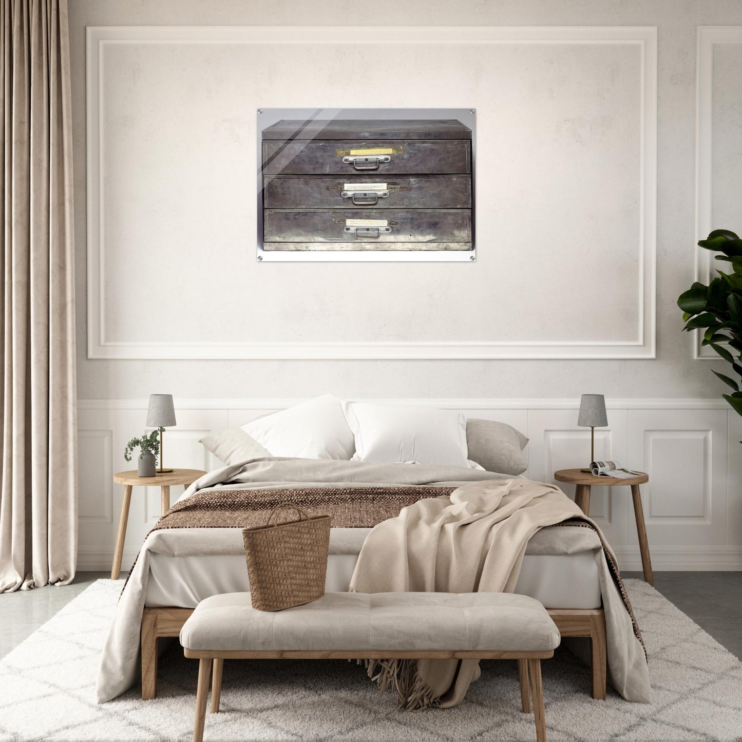ATTEMPT AT RECREATION THREE DRAWERS 1971 - Christian Boltanski Acrylic Print - 70x100 cm / 28x40″ inches