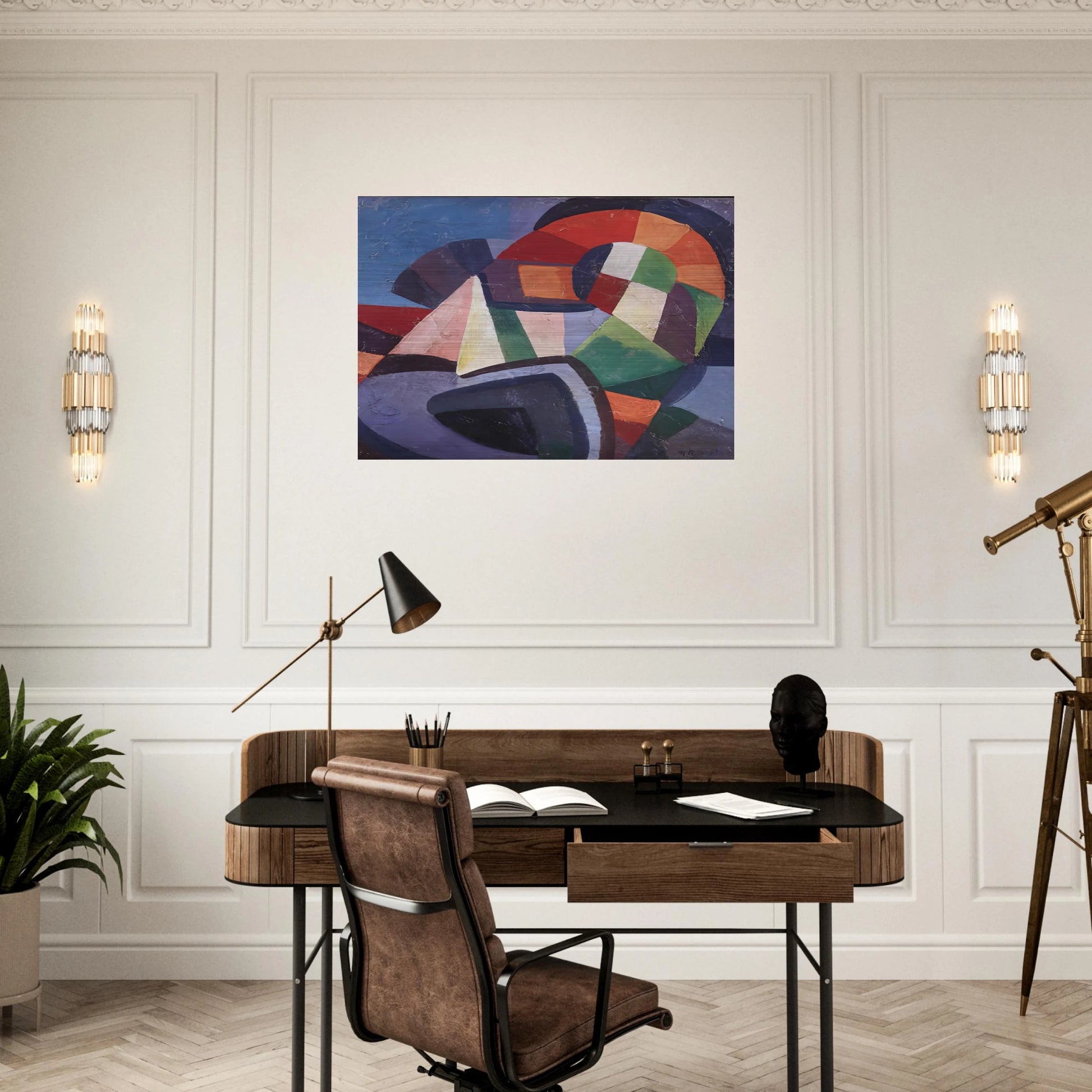 Synchromy - 1915 - Morgan Russell Brushed Aluminum Print - 70x100 cm / 28x40 inches | Morgan Russell Aluminum Print | Morgan Russell Prints
