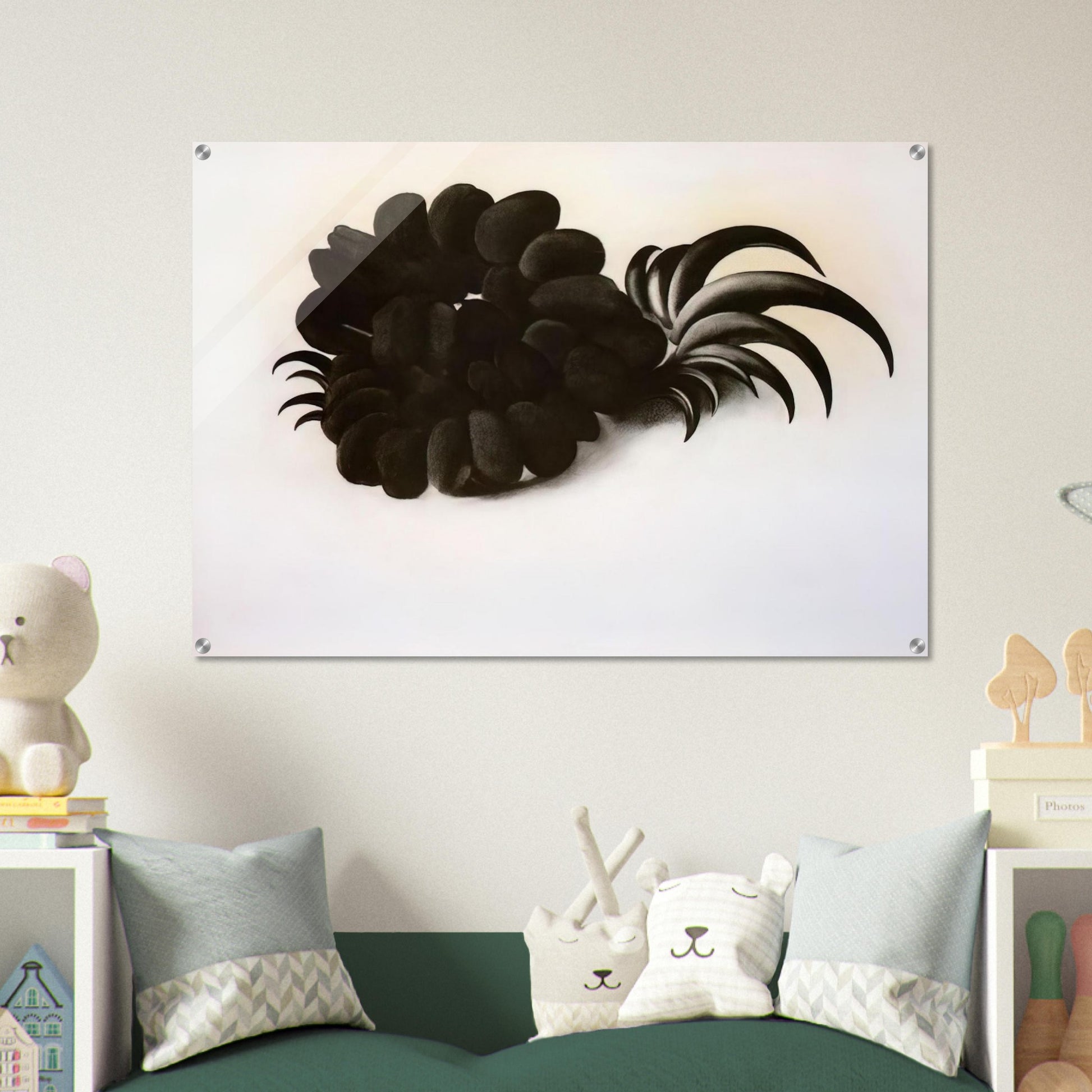 Eagle Claw and Bean Necklace - Georgia O'Keeffe Acrylic Print - 70x100 cm / 28x40″ inches