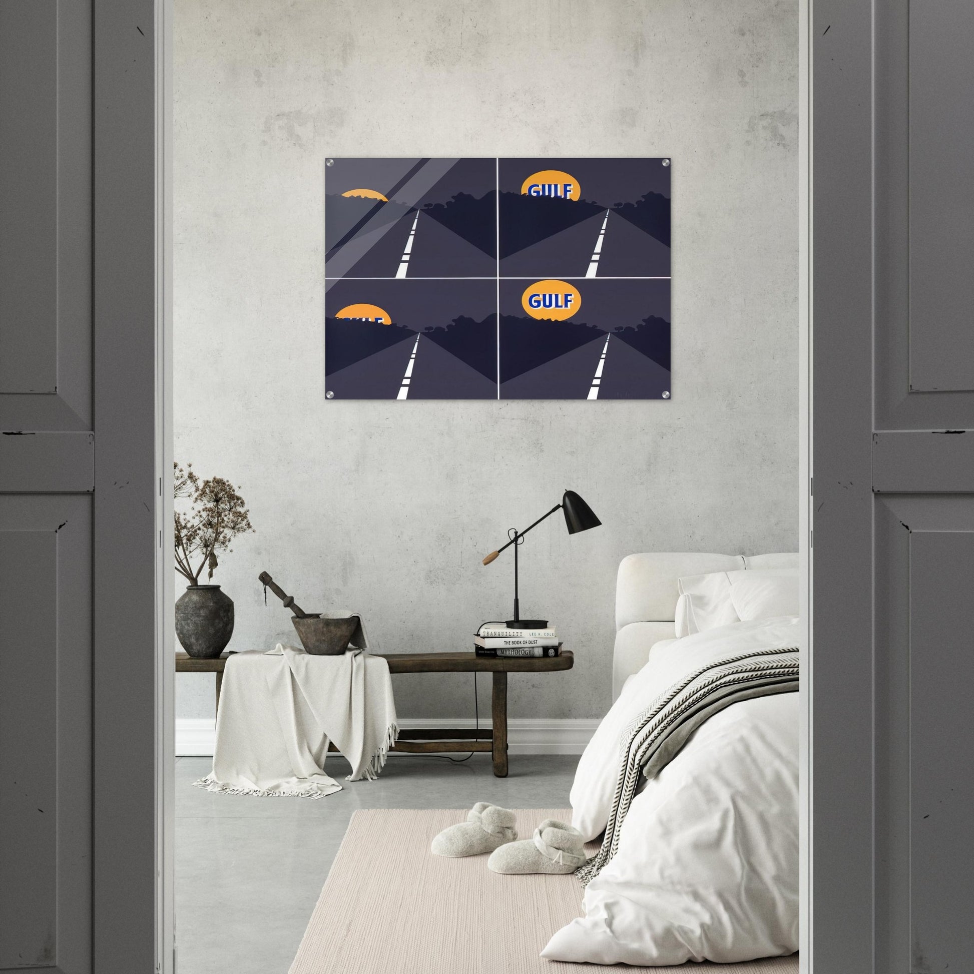 June Moon - 1963 - Allan D Arcangelo Acrylic Print - 70x100 cm / 28x40″ inches | Allan D Arcangelo Wall Art | Allan D Arcangelo Prints