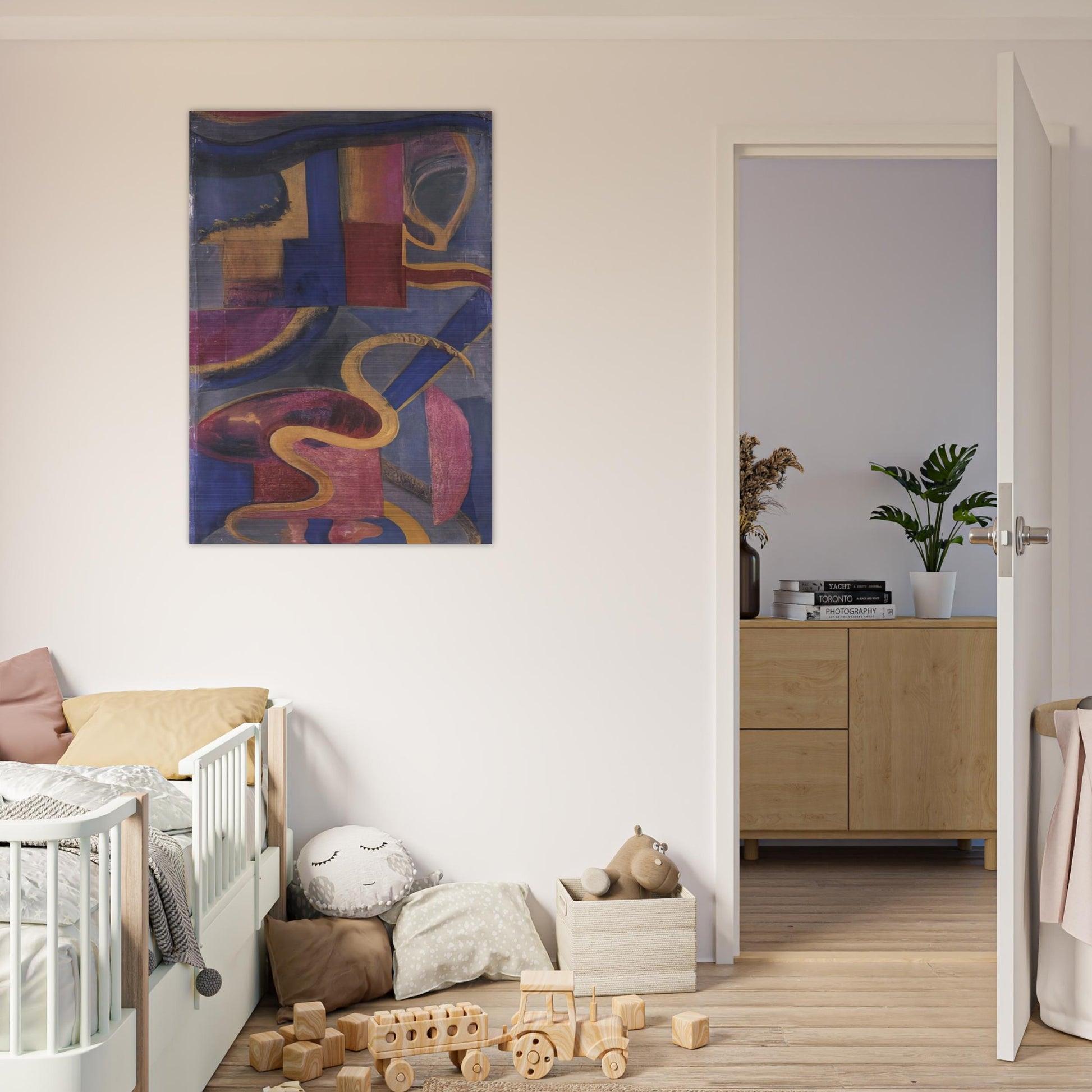 Composizione Dada - Abstract Art - Julius Evola Brushed Aluminum Print - 70x100 cm / 28x40 inches | Julius Evola Aluminum Print | Julius Evola Prints