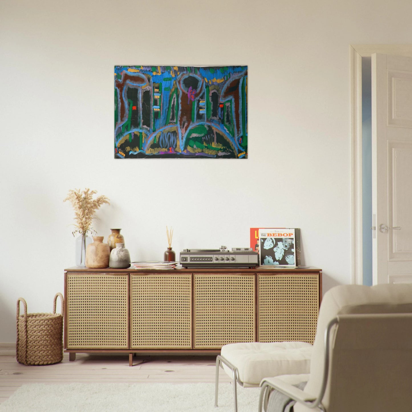 Garden in Saint Denis - 1980 - Betty Parsons Brushed Aluminum Print - 70x100 cm / 28x40 inches | Betty Parsons Aluminum Print | Betty Parsons Prints