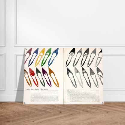 Shoe Advertisement for I.Miller  Harper's Bazzar  - Andy Warhol Acrylic Print - 70x100 cm / 28x40″ inches