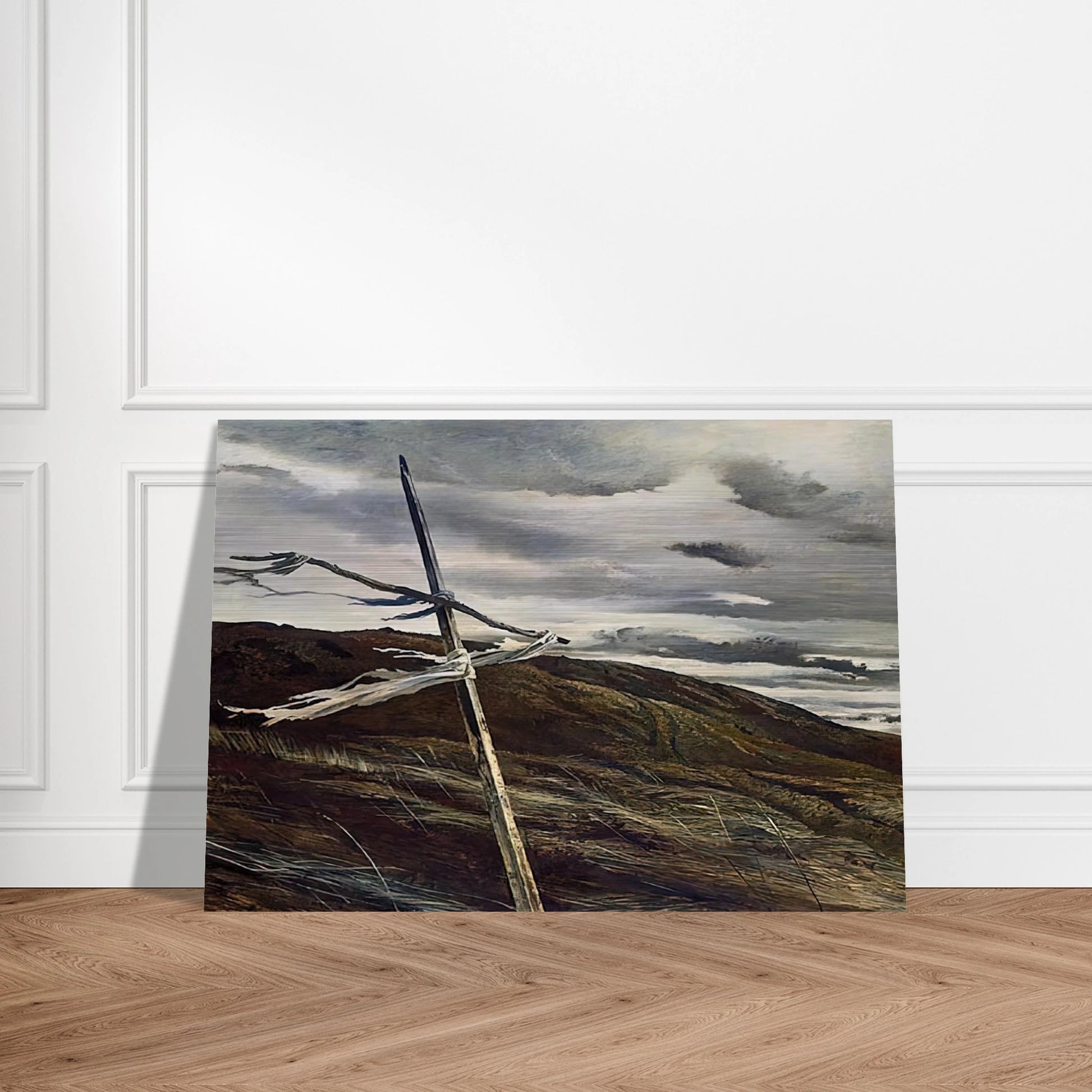 DODGES RIDGE 1947 - Andrew Wyeth Brushed Aluminum Print - 70x100 cm / 28x40 inches | Andrew Wyeth Aluminum Print | Andrew Wyeth Prints