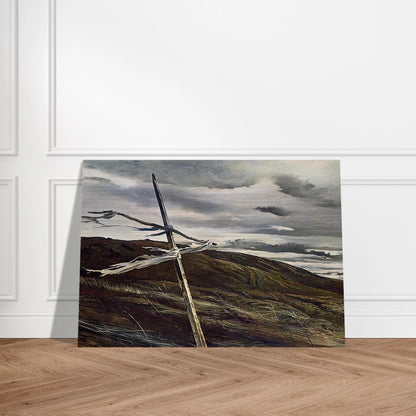 DODGES RIDGE 1947 - Andrew Wyeth Brushed Aluminum Print - 70x100 cm / 28x40 inches | Andrew Wyeth Aluminum Print | Andrew Wyeth Prints