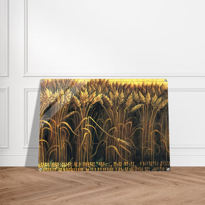 WHEAT - Thomas Hart Benton Acrylic Print - 70x100 cm / 28x40″ inches