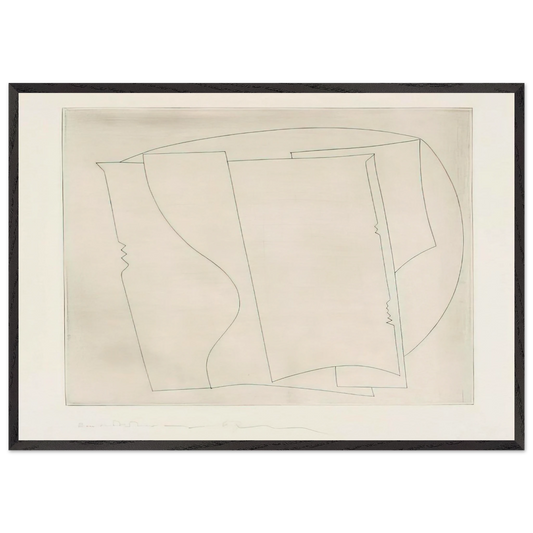 Ronco - 1967 - Ben Nicholson 70x100 cm / 28x40 inches Framed Art Print – Black Wooden Frame