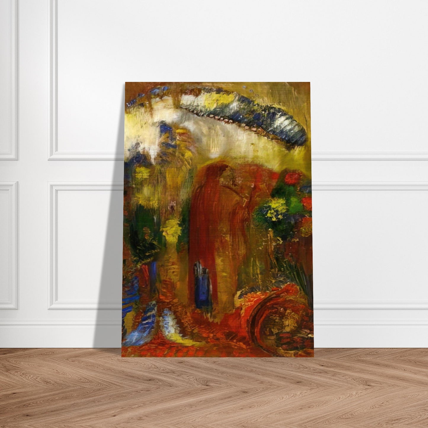 THE SERMON - Odilon Redon Brushed Aluminum Print - 70x100 cm / 28x40 inches | Odilon Redon Aluminum Print | Odilon Redon Prints
