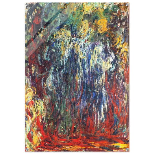 Weeping Willow, Giverny - claude monet Acrylic Print - 70x100 cm / 28x40″ inches