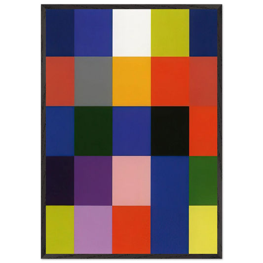 25 COLOURS 2007 - Gerhard Richter 70x100 cm / 28x40 inches Framed Art Print – Black Wooden Frame