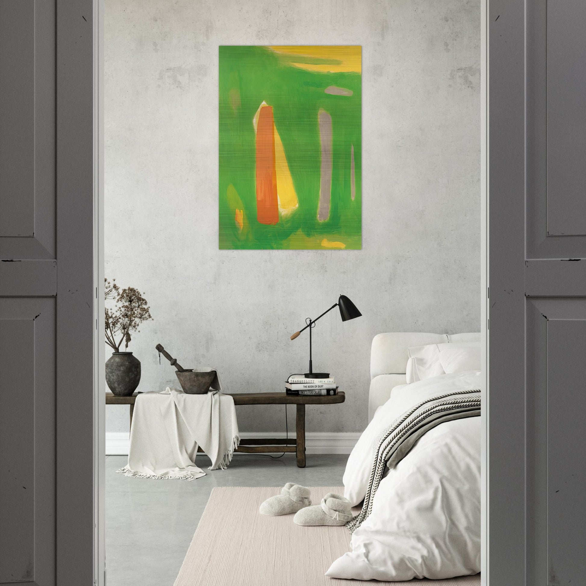 RITMICO 1995 - Esteban Vicente Brushed Aluminum Print - 70x100 cm / 28x40 inches | Esteban Vicente Aluminum Print | Esteban Vicente Prints