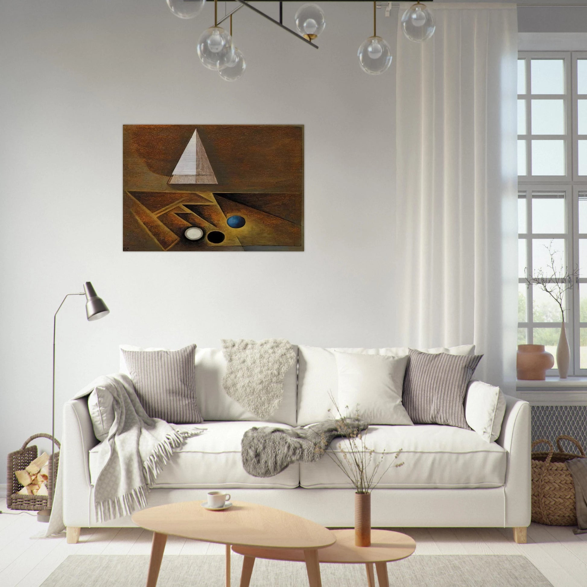 Sketch Painted in Santa Fe, New Mexico - 1944 - Lawren Harris Brushed Aluminum Print - 70x100 cm / 28x40 inches | Lawren Harris Aluminum Print | Lawren Harris Prints