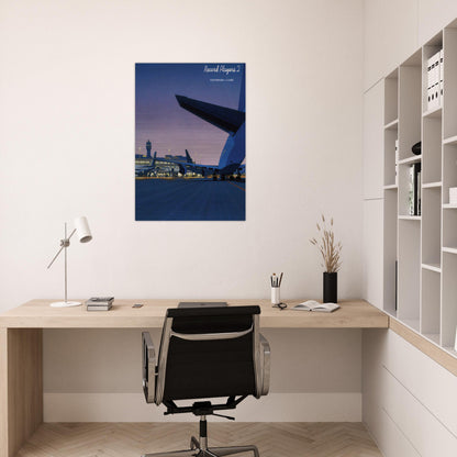 Taxiway - Hiroshi Nagai Brushed Aluminum Print - 70x100 cm / 28x40 inches | Hiroshi Nagai Aluminum Print | Hiroshi Nagai Prints