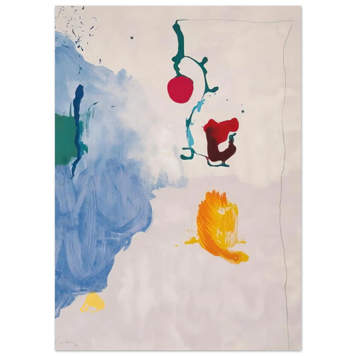 Helen Frankenthaler - Eve - 1995 Wall art - 27x35 cm / 11x14 Inches - Fine Art Poster - -