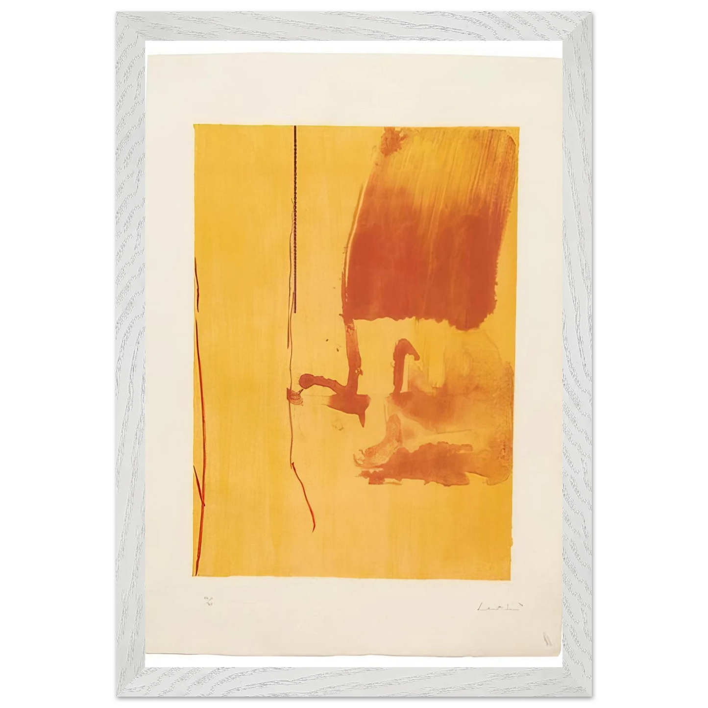 Helen Frankenthaler - Harvest - 1976 Wall art - A3 (29.7 x 42  cm) - Premium Wooden Framed Poster With Fine Art Paper-canvas - Wood frame