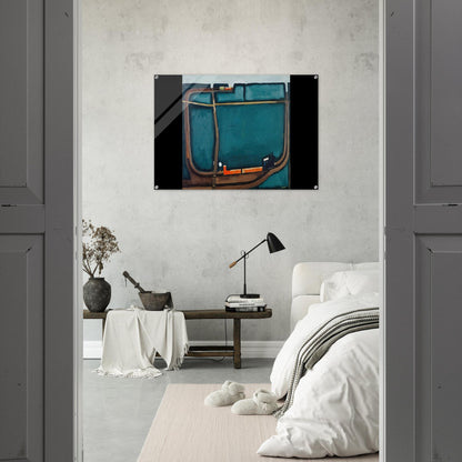 NARROW GAUGE RAILWAY IN THE MOUNTAINS 1963 - Jerzy Nowosielski Acrylic Print - 70x100 cm / 28x40″ inches | Jerzy Nowosielski Wall Art | Jerzy Nowosielski Prints